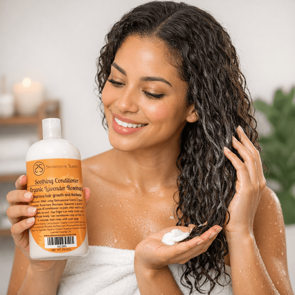 Skinsational Scents Organic Lavender Rosemary Conditioner for All Hair Types