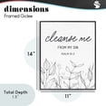 thumbnail image 4 of Stupell Industries Eclectic Cleanse Me From Sin Black Framed Giclee Art, 11 x 14, by Lettered and Lined, 4 of 8