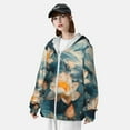 thumbnail image 3 of Gaeub Mountain Lotus Serenity Men's and Women's UPF 50+ Long-Sleeved Sun Protection Clothing, Fishing Shirt Long Sleeve Zip-X-Large, 3 of 7