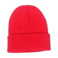 thumbnail image 1 of Gorro de punto de invierno, gorro para clima frío, gorro suave , gorro cálido para hombres y mujeres, para senderismo, ciclismo al aire libre, Rojo, 1 of 8