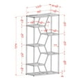 thumbnail image 6 of Furniture of America Liponia 7-Shelf Bookcase, Chrome, 6 of 6