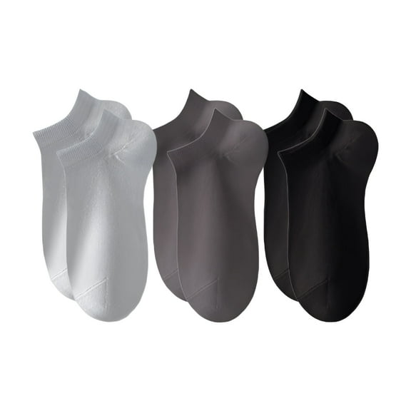 TELOLY 3Pairs Mens Ankle Socks9-13Mens Ankle Socks Size 9-11 Men's Socks ,Colormixing1