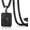 Black, variant on Initial A-Z Necklace for Men Stainless Steel Letter Pendent Chain 20+2 Inches,Christmas Gifts