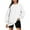 White, variant on Pisexur Sweatshirts for Women Fleece No Hood Solid Color Crewneck Sweatshirt Long Sleeve Shirts for Women Casual Loose Oversized Sweatshirt Fall Sweatshirts Fashion Basic Pullover Sweatshirt