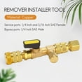 thumbnail image 5 of R410A R22 Valve Core Remover Installer Tool with Dual Size SAE 1/4 & 5/16 Port for R404A R407C R134A R12 R32 HVAC System, 5 of 8