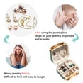 thumbnail image 4 of Giraffe Travel Portable Square Jewelry Box with Necklace Organizer, Earring Organizer, and Display Case - Ideal for Rings, Earrings, Necklaces, Bracelets, and More - Suitable for Girls and Women, 4 of 6