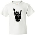 thumbnail image 3 of Inktastic Rocker Horns Youth T-Shirt, 3 of 5