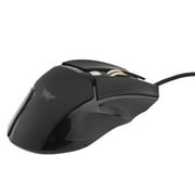 Good Cw90 800 1500 2500 3800 Dpi Wired Gaming Mouse Mice 6 Buttons Design Breathing 4 Led Colors For Gamer Pc For Mac, Black