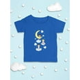 thumbnail image 3 of Kids On Clouds With Moon T-Shirt Infant -Image by Shutterstock,  6 Months, 3 of 4
