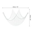 thumbnail image 2 of Uxcell Fishing Net Decor, 80" x 40" Fish Net Decor Party Accessory, White, 2 of 6