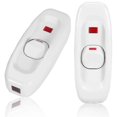 thumbnail image 1 of Cord Switch With, Rocker For Lamp, Cord Switch, Lamp Switch, Inline On/off Switch, 2 Pieces 250v 10a Inline On/off Table Table Lamp Cord Switch Banmo, 1 of 5