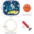 thumbnail image 5 of KYAIGUO Wall-Mounted Baby Basketball Board, No Hole Punching Installation for 3+years Old(Blue), 5 of 5