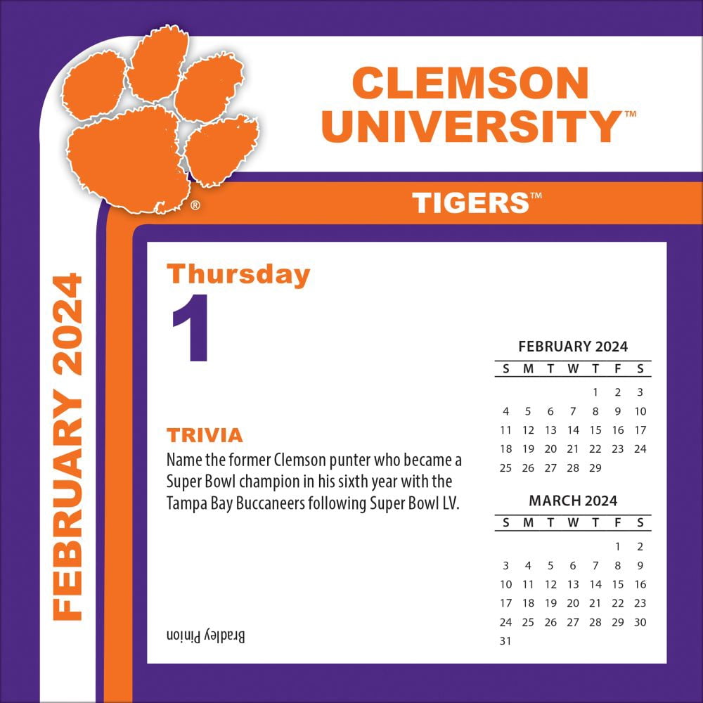 Clemson Tigers 2024 Box Calendar (Other)