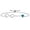 London Blue||Near Colorless (GH), variant on 925 Sterling Silver Purple Amethyst and White Moissanite Bracelet for Women | 0.93 Cttw | Gemstone February Birthstone | Heart Shape 6MM | Fully Adjustable 9 inch