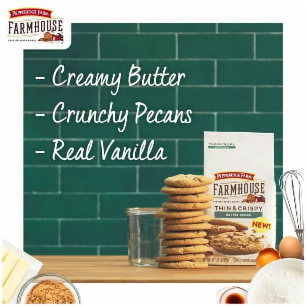 2X-Pepperidge Farm Farmhouse Thin & Crispy Butter Pecan Cookies - 5.9 oz - 12 ct