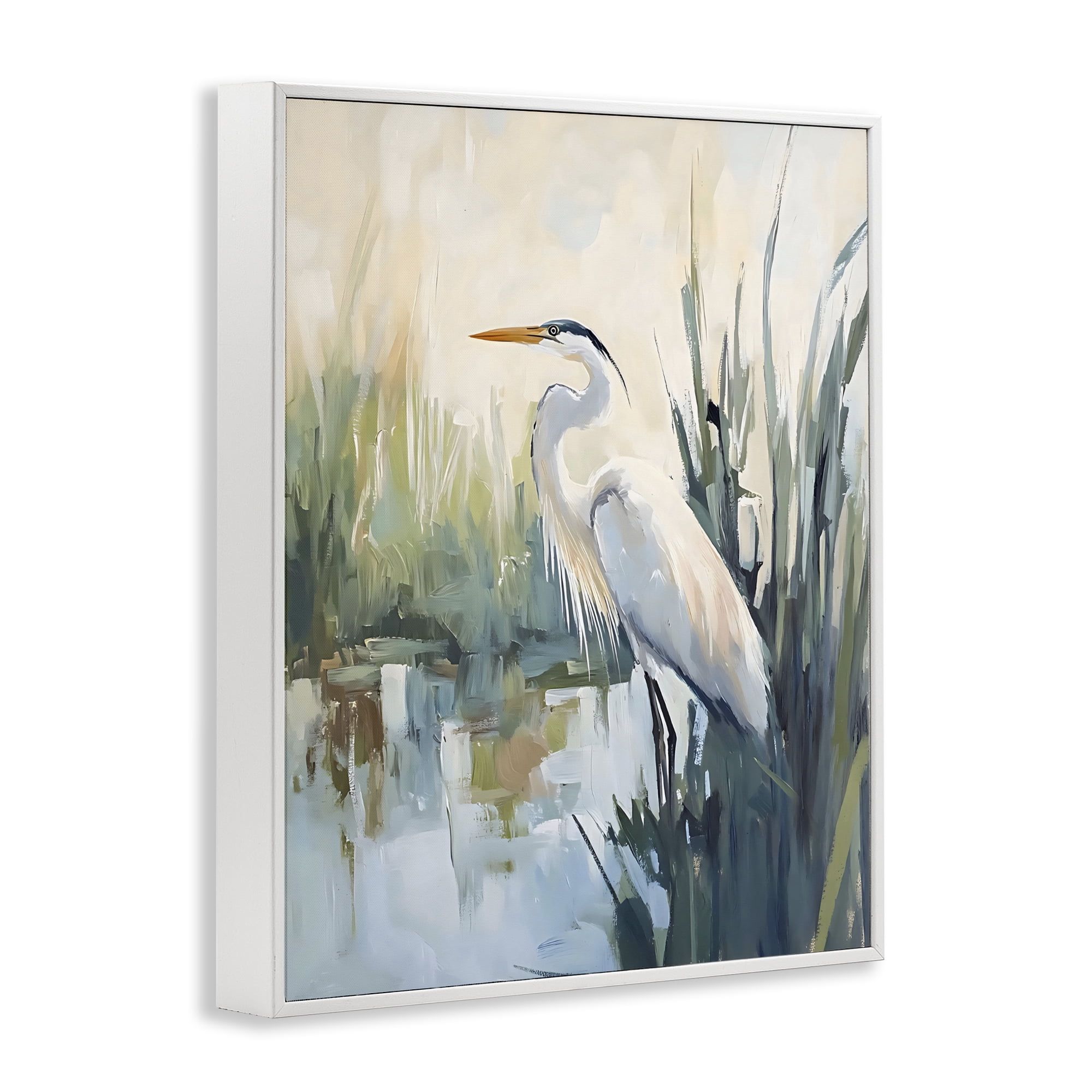 Stupell Industries King Of The Marsh White Framed Giclee Art, design by Creative Studio