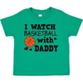 thumbnail image 3 of Inktastic I Watch Basketball with Daddy Boys Toddler T-Shirt, 3 of 5