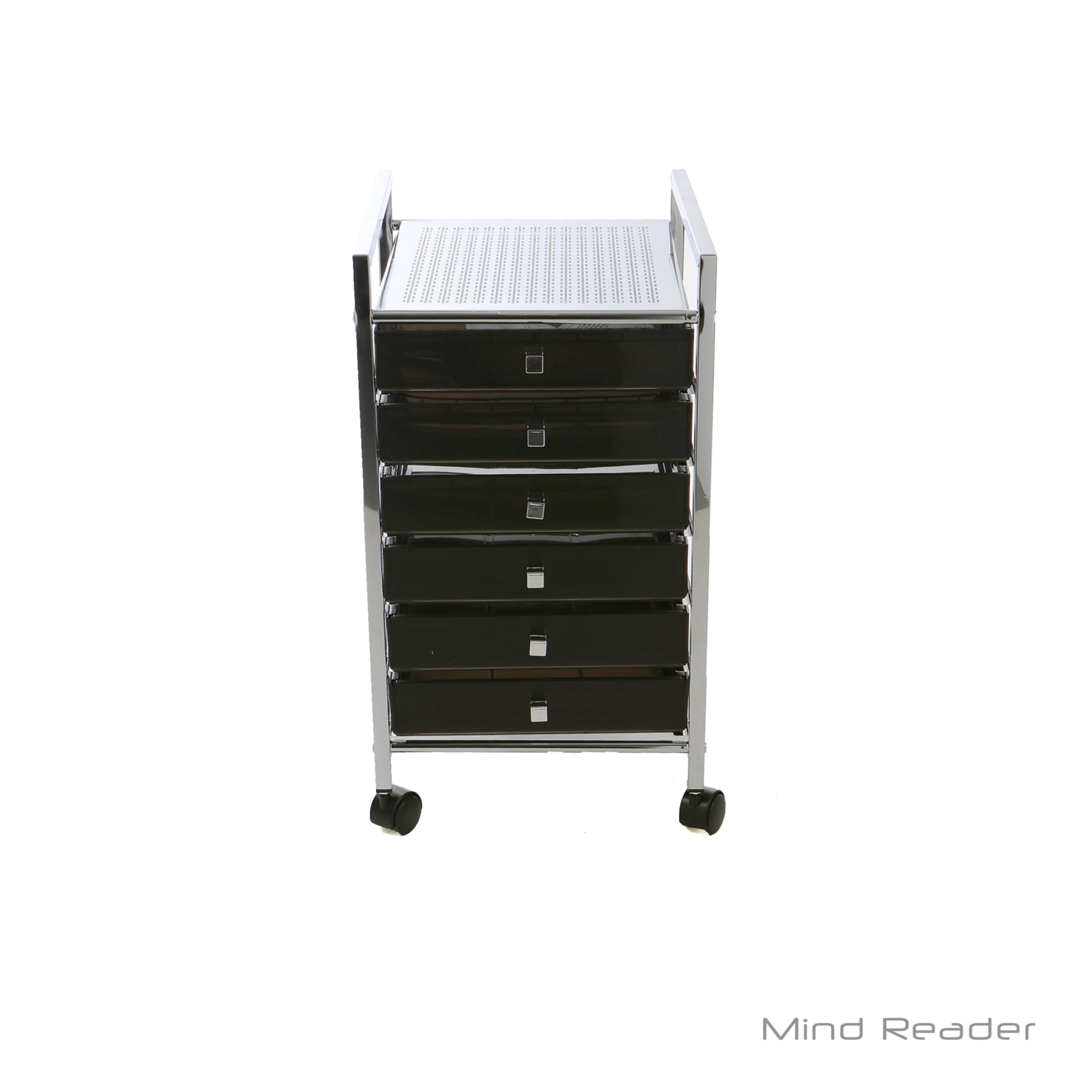 Mind Reader Mtroll6d Blk Storage Drawer Rolling Utility Cart Black