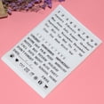thumbnail image 4 of Timbre Transparent DIY Motifs Assortis Transparent Timbre en Silicone Timbre Décoratif, 4 of 4