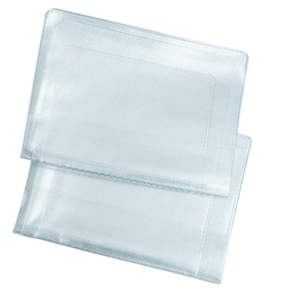 2 Pcs Holder Storage Bus Card Storage Business Document Sleeve Credit Sleeve