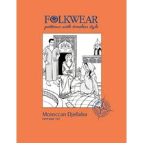 Folkwear Moroccan Djellaba #157 North African Hooded Caftan Sewing Pattern (Pattern Only) folkwear157