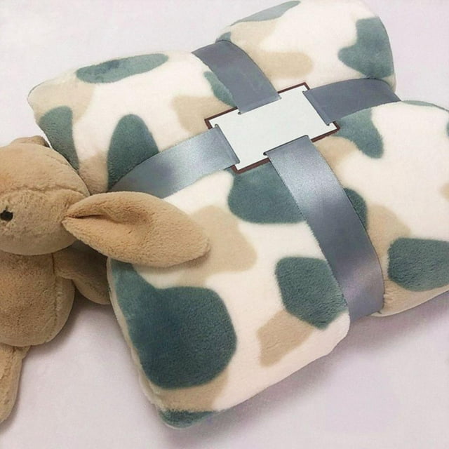Electric Blanket Heated Throw Blanket Cow Pattern Sofa Blanket Small Blanket Office Flannel Sheet Coral Fleece Throw Blanket Nap Cover Leg Knee Nap Blanket