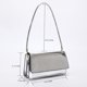 thumbnail image 3 of Bolsa De Hombro Bolso vagabundo para mujer PU Láser Brillo Axila Bolso con solapa para regalo de cumpleaños (Plata) Sywqhk Para Estrenar, 3 of 8