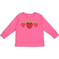 thumbnail image 3 of Inktastic Strawberries Summer Strawberry Fruit Girls Long Sleeve Toddler T-Shirt, 3 of 5