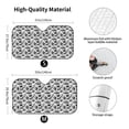 thumbnail image 3 of Bingfone Black White Halloween Car Windshield Sun Shade Protector Keep Your Vehicle Cool Sun Shield Visor Cover Foldable for Car Truck SUV-Small, 3 of 8