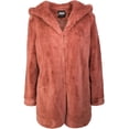 thumbnail image 1 of Urban Classics Womens Teddy Fleece Hooded Coat, 1 of 2