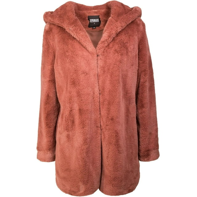 Urban Classics Manteau à Capuchon en Molleton Teddy pour Femmes