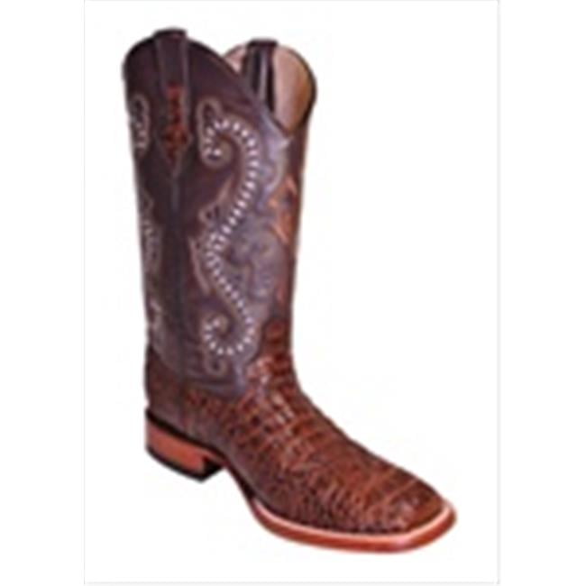 crocodile square toe boots