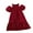 Red, variant on CYRBOKO Girls Casual Dresses, Short Sleeve Off-shoulder Princess Casual Summer Dresses Purple Size 6-7 T