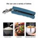 thumbnail image 4 of Advancent Feiqiong Cool Plate Tongs Anti escaldado Hot Bowl Retriever Pinzas Clip Suministros de cocina de acero inoxidable Plate Tongs Cocina y Comedor Azul común, 4 of 5