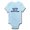 Sky Blue, variant on CafePress - Cute As A Button. - Baby Light Bodysuit, Size Newborn - 24 Months