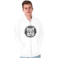 thumbnail image 5 of Spirit Wolf Pack Swirl Symbol Animal Zip Up Hoodie Men's Women's Brisco Brands M, 5 of 6