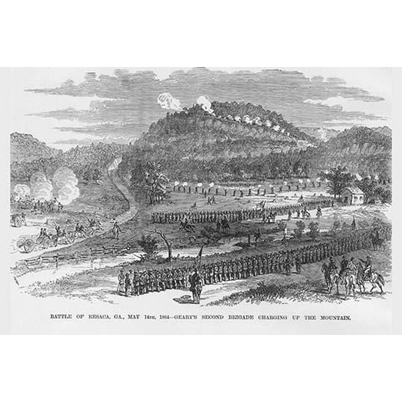 Battle of Resaca, Georgia-Fine Art Canvas Print (20" x 30")