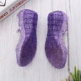 thumbnail image 2 of EeaseMX 1 par de hermosas sandalias de plástico color gelatina para niñas pequeñas, talla 29, color morado, 2 of 8