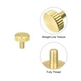 thumbnail image 4 of Uxcell Knurled Thumb Screws, M3x6mm Flat Brass Bolts Grip Knobs Fasteners 5Pack, 4 of 4