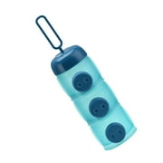 WHAMVOX 3 Layer Baby Milk Powder Formula Dispenser Baby Feeding Portable Storage Container Sealed Stackable Snack Storage Container (Blue)