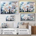 thumbnail image 4 of Designart "Beachside Gray Orchids" Orchids Floater Framed Canvas Prints, 4 of 5