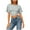#071-Gray, variant on Roncen Women Cute Cropped T-Shirts Short Sleeve Boxy Crewneck Summer Tee Shirts Basic Solid Workout Gym Tops