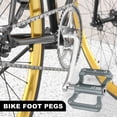 thumbnail image 3 of Unique Bargains 1 Pair Aluminum Alloy Rear Foot Peg Flat Pedal Footrests Titanium Tone Fit 9/16 Inch Axles MTB Bike, 3 of 7