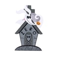thumbnail image 2 of Disney The Nightmare Before Christmas Jack Skellington Tabletop Decoration, MDF, 4 inches Wide x 6.75 inches High, Black, Orange, White, 2 of 7