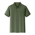 thumbnail image 2 of lnmuld 3-Pack Boys and Girls Polo Shirts Casual Short Sleeve Solid Color Pocket Shirt Comfortable Kids Top for Daily Wear and Play Size:7-8 Years, 2 of 3