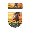 thumbnail image 5 of HELLHERO Toilet Cover & Bathroom Toilet Lid Cover Set with Fits All Toilet Shapes Polyester Fabric for Reusable, Machine Washable, 5 of 5