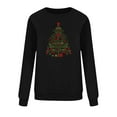 thumbnail image 4 of Festival Tees Women Christmas Pullover Christmas Tree Tops Bow Shirts Stylish Printed Outfits Casual Loose Sweatshirt Tinsel Garments Shining Top Clothing, 4 of 6