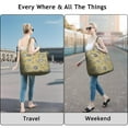 thumbnail image 4 of Flower Women's Large Weekend Travel Bag Moving Canvas Handbag Thick Double Layer Beach Weekend Travel Unisex Hospital Maternity Delivery with Toiletry Waterproof, 4 of 5