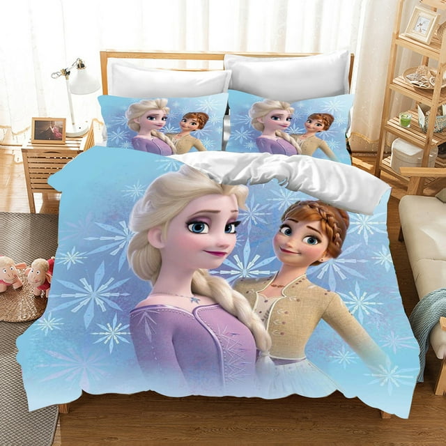Frozen 3D Children'S Bedding Set Duvet Cover Set kingTwin Size Bedding Sets Universal, Suitable For Children And Adults