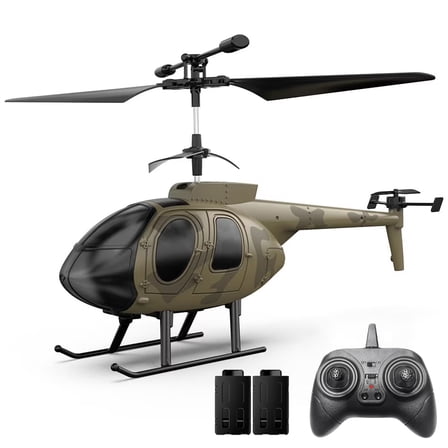 Z16 RC Helicopter with 3.5 Channel, Altitude Hold, One Key Take-off/Landing, Remote Control Helicopter Drone Toys with 2 Batteries for Adults and Kids